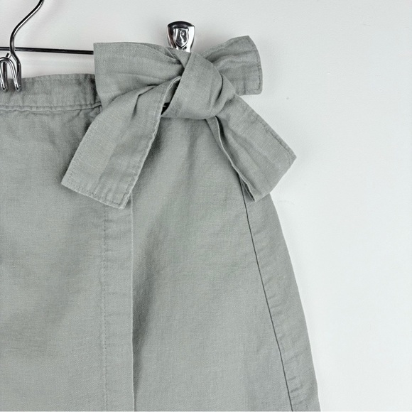 Abercrombie & Fitch Women’s Wrap Bow Mini Skirt Gray Preppy Small - Picture 2 of 6